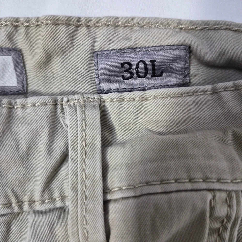 BKE Denim Jake Chino Pants Mens 30L Khaki Tan Cotton Stretch Workwear Minimalist